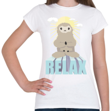 PRINTFASHION Relax Alpaca - Női póló - Fehér női póló
