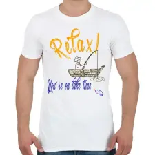 PRINTFASHION RELAX - Férfi póló - Fehér férfi póló