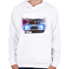 PRINTFASHION relax mercedes - Gyerek kapucnis pulóver - Fehér gyerek pulóver, kardigán