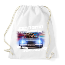 PRINTFASHION relax mercedes - Sportzsák, Tornazsák - Fehér tornazsák