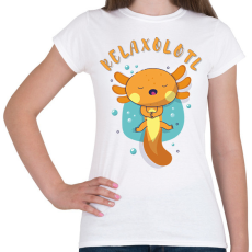 PRINTFASHION Relaxolotl - Női póló - Fehér