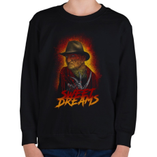 PRINTFASHION Rémálom - Gyerek pulóver - Fekete