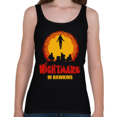 PRINTFASHION Rémálom Hawkinsban - Stranger Things - Női atléta - Fekete