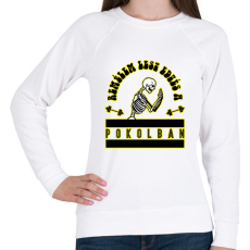 PRINTFASHION Remélem lesz edzés - Női pulóver - Fehér