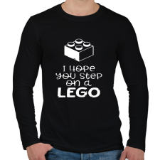 PRINTFASHION remélem rálépsz egy Legora - Férfi hosszú ujjú póló - Fekete férfi póló
