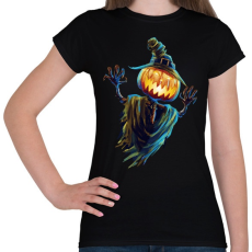 PRINTFASHION Rémisztő halloween - Női póló - Fekete