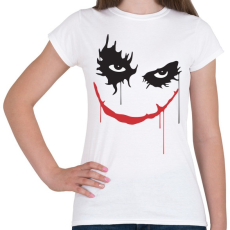 PRINTFASHION Rémisztő joker mosoly - Női póló - Fehér