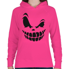 PRINTFASHION Rémisztő mosoly - Női kapucnis pulóver - Fukszia