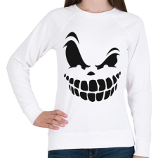 PRINTFASHION Rémisztő mosoly - Női pulóver - Fehér női pulóver, kardigán