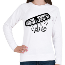 PRINTFASHION Rémület - Női pulóver - Fehér női pulóver, kardigán