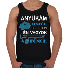 PRINTFASHION rendőr_10 - Férfi atléta - Fekete