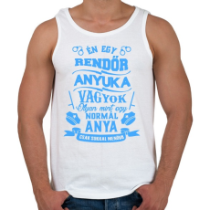 PRINTFASHION Rendőr Anyuka - Férfi atléta - Fehér