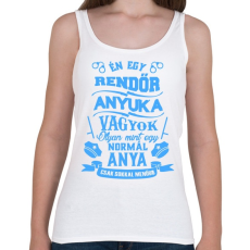 PRINTFASHION Rendőr Anyuka - Női atléta - Fehér