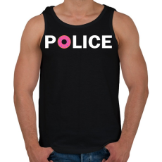 PRINTFASHION Rendőr - Férfi atléta - Fekete