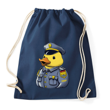 PRINTFASHION Rendőr gumikacsa - Sportzsák, Tornazsák - Sötétkék tornazsák