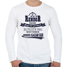 PRINTFASHION Rendőr Igaza - Férfi hosszú ujjú póló - Fehér férfi póló