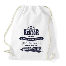 PRINTFASHION Rendőr Igaza - Sportzsák, Tornazsák - Fehér tornazsák