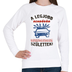 PRINTFASHION Rendőr szülinap december színes - Női pulóver - Fehér