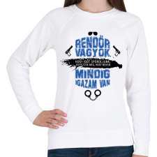 PRINTFASHION Rendőr vagyok - Női pulóver - Fehér női pulóver, kardigán
