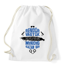 PRINTFASHION Rendőr vagyok - Sportzsák, Tornazsák - Fehér tornazsák