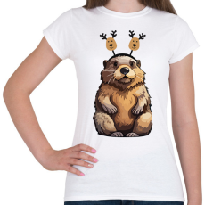 PRINTFASHION Rénszarvas bober - Női póló - Fehér
