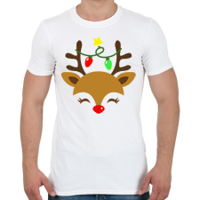 PRINTFASHION rénszarvas - Férfi póló - Fehér férfi póló