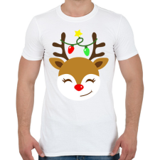 PRINTFASHION Rénszarvas  - Férfi póló - Fehér férfi póló