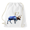 PRINTFASHION Rénszarvasban a téli táj - Sportzsák, Tornazsák - Fehér