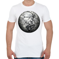 PRINTFASHION Repedt hold - Férfi póló - Fehér