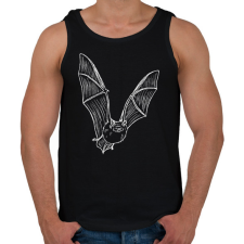 PRINTFASHION Repülő denevér - fehér - Férfi atléta - Fekete atléta, trikó