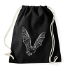 PRINTFASHION Repülő denevér - fehér - Sportzsák, Tornazsák - Fekete