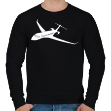 PRINTFASHION Repülő - Férfi pulóver - Fekete férfi pulóver, kardigán