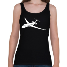 PRINTFASHION Repülő - Női atléta - Fekete női trikó