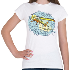 PRINTFASHION Repülő - Női póló - Fehér