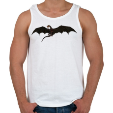 PRINTFASHION Repülő Sárkány - Férfi atléta - Fehér