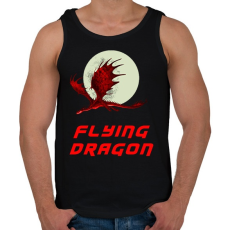 PRINTFASHION repülő sárkány - Férfi atléta - Fekete