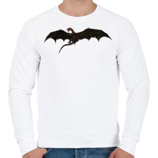 PRINTFASHION Repülő Sárkány - Férfi pulóver - Fehér férfi pulóver, kardigán