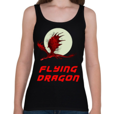PRINTFASHION repülő sárkány - Női atléta - Fekete női trikó