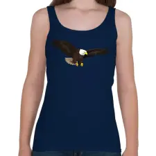 PRINTFASHION Repülő sas - Női atléta - Sötétkék női trikó