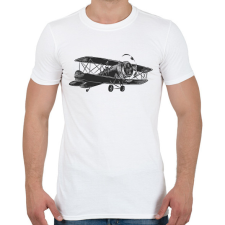 PRINTFASHION repülőgép  - Férfi póló - Fehér férfi póló