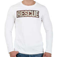 PRINTFASHION Rescue - Férfi hosszú ujjú póló - Fehér