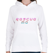 PRINTFASHION Rescue me - Női kapucnis pulóver - Fehér női pulóver, kardigán