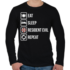 PRINTFASHION Resident Evil - Férfi hosszú ujjú póló - Fekete férfi póló