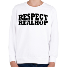 PRINTFASHION Respect - Gyerek pulóver - Fehér gyerek pulóver, kardigán