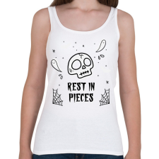 PRINTFASHION REST IN PIECES - Női atléta - Fehér női trikó