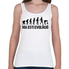 PRINTFASHION Részeg evolúció - Női atléta - Fehér női trikó