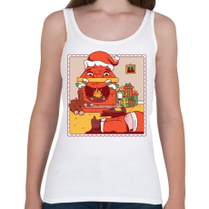 PRINTFASHION Részeg Mikulás - Női atléta - Fehér