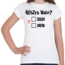 PRINTFASHION Részeg vagy? - fekete - Női póló - Fehér női póló