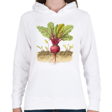 PRINTFASHION Retek - Női kapucnis pulóver - Fehér női pulóver, kardigán