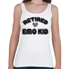 PRINTFASHION Retired emo kid - Női atléta - Fehér női trikó